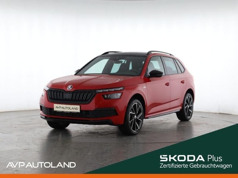 Velvet rot metallic Gebraucht 2022 Skoda Kamiq Monte Carlo SUV | 22.911 € (Fairer Preis) - Bild 1/4