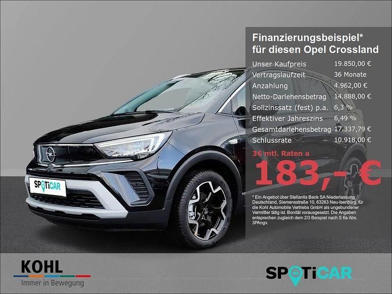 Schwarz Gebraucht 2023 Opel Crossland Elegance SUV | 19.850 € (Fairer Preis) - Bild 1/4