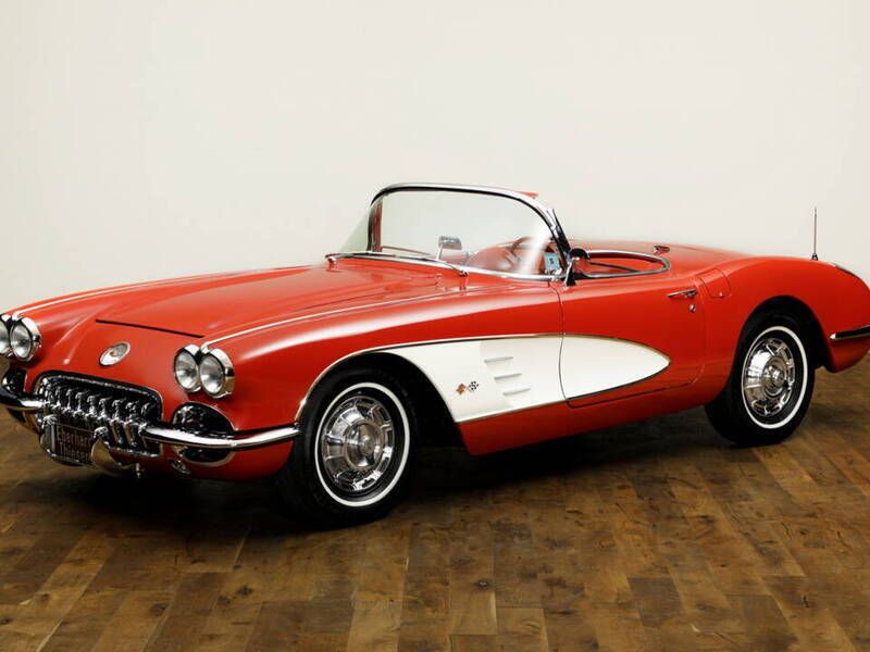 Rot Gebraucht 1959 Chevrolet Corvette Cabrio | 87.500 € - Bild 1/4