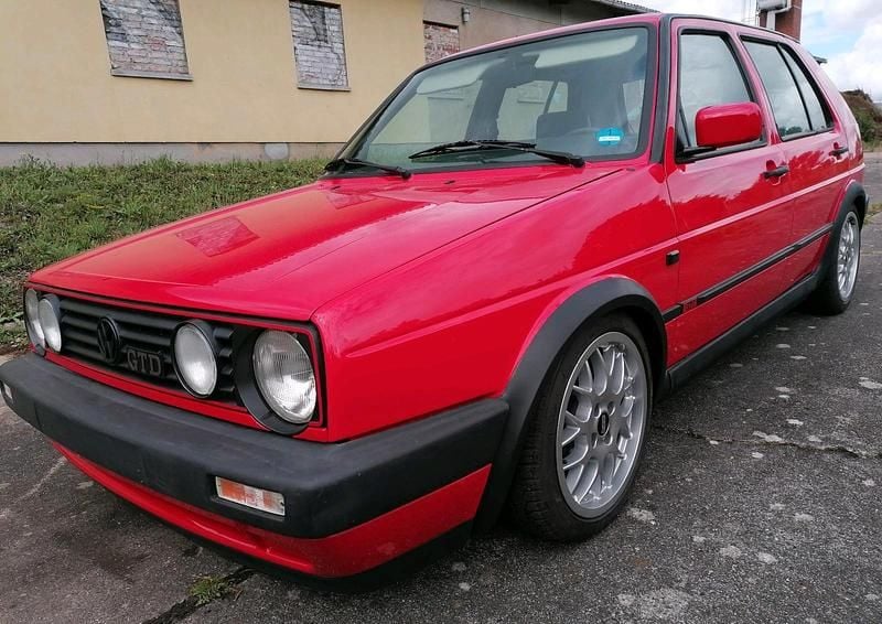 Rot Gebraucht 1991 VW Golf II GTD Limousine | 10.200 € - Bild 1/4