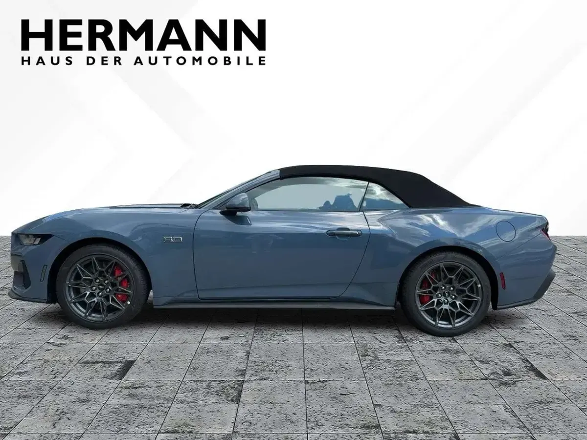 Neu Ford Mustang GT Convertible 446 PS (328 kW) 2025 Vapor blue metallic (blau) Cabrio