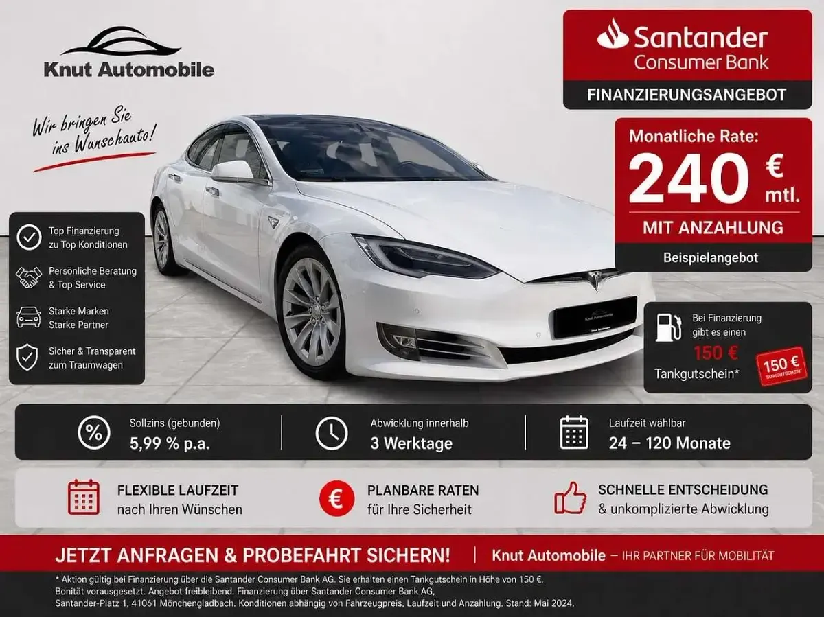 Usata Tesla Model S 309 kW (421 CV) 2017 Bianco Utilitaria