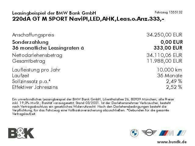Gebraucht BMW 220 M Sport 190 PS (139 kW) 2020 Schwarz metallic Van / Kleinbus