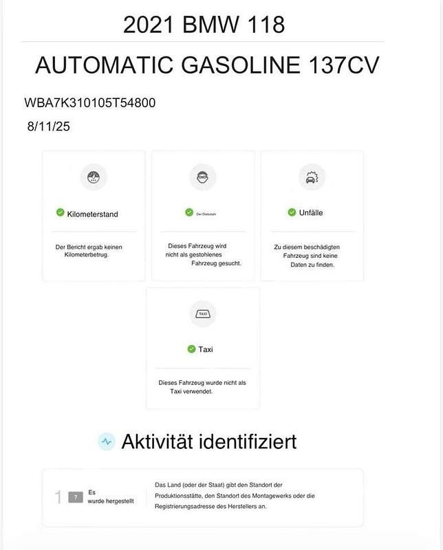 Gebraucht BMW 118 Shadowline 136 PS (100 kW) 2021 Schwarz Kleinwagen