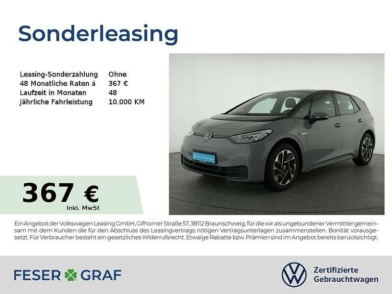 Grau Gebraucht 2022 VW ID.3 Pro Performance Kleinwagen | 24.801 € (Fairer Preis) - Bild 1/2