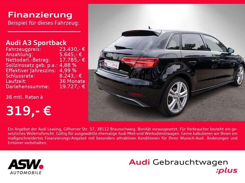 Mythosschwarz metallic Gebraucht 2020 Audi A3 e-tron Sport Kleinwagen | 21.860 € (Fairer Preis) - Bild 1/4
