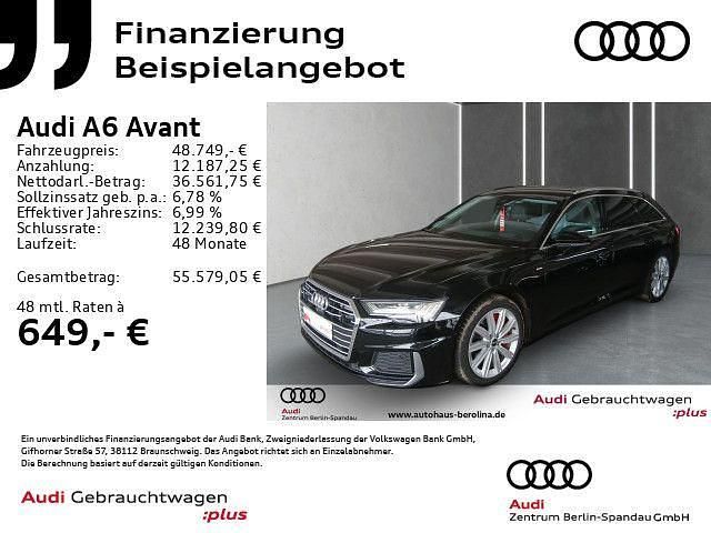 Schwarz Gebraucht 2023 Audi A6 S-Line Kombi | 48.749 € (Fairer Preis) - Bild 1/4