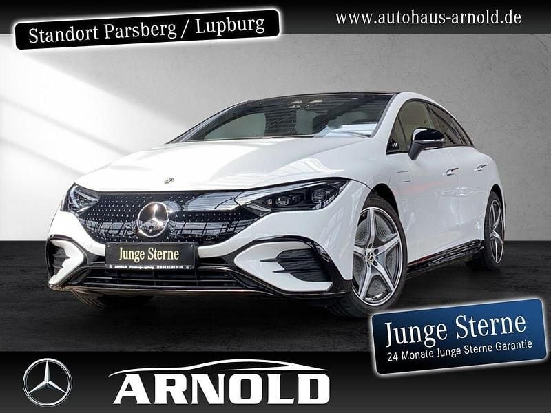 Manufaktur opalithweiß bright Gebraucht 2023 Mercedes EQE500 AMG Limousine | 59.280 € (Fairer Preis) - Bild 1/4