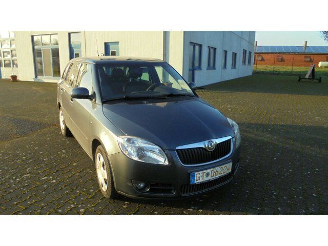 Grau metallic Gebraucht 2009 Skoda Fabia Ambiente Kleinwagen | 1.290 € (Fairer Preis) - Bild 1/4