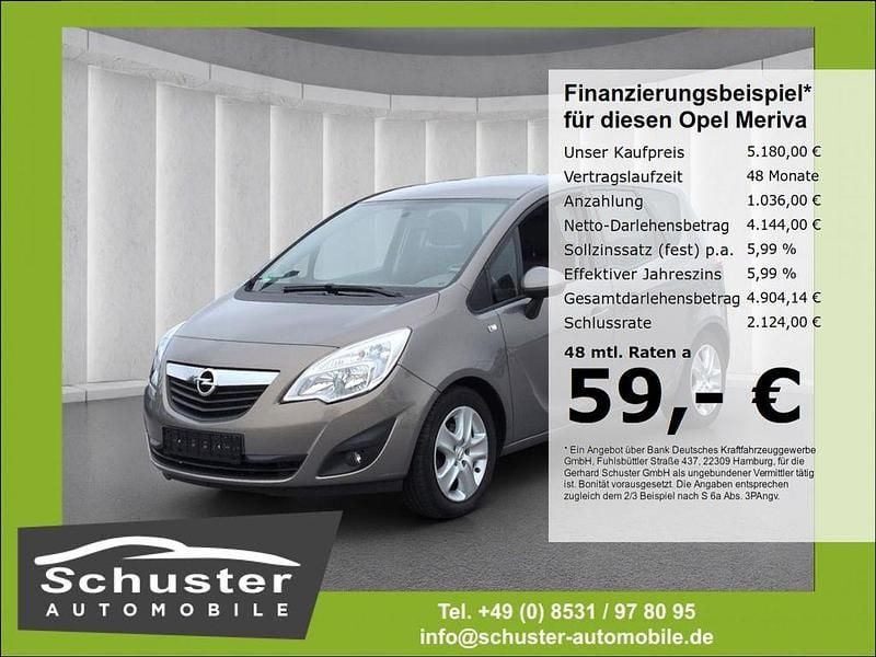 Braun Gebraucht 2011 Opel Meriva Design Edition Van / Kleinbus | 5.180 € (Guter Preis) - Bild 1/4