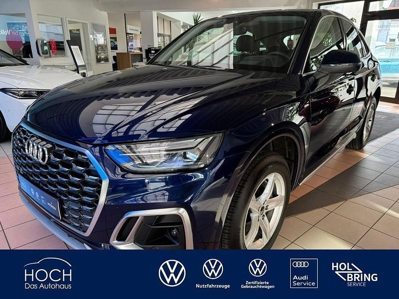 Navarrablau metallic Gebraucht 2021 Audi Q5 Sportback S-Line SUV | 38.900 € (Superpreis) - Bild 1/4