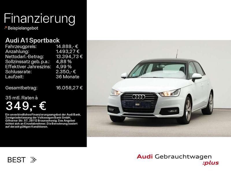 2y gletscherweiß metallic Gebraucht 2018 Audi A1 Sport Kleinwagen | 14.888 € (Fairer Preis) - Bild 1/3