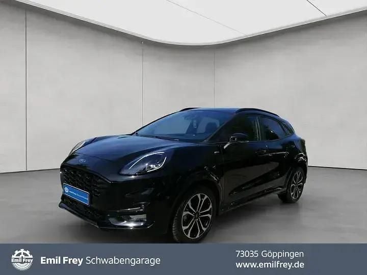 Schwarz agate black metallic Gebraucht 2024 Ford Puma ST-Line X SUV | 24.330 € (Fairer Preis) - Bild 1/4