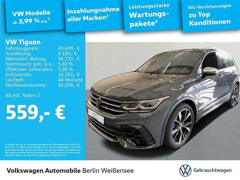 Delfingrau metallic Gebraucht 2023 VW Tiguan R SUV | 45.899 € (Etwas zu teuer) - Bild 1/4