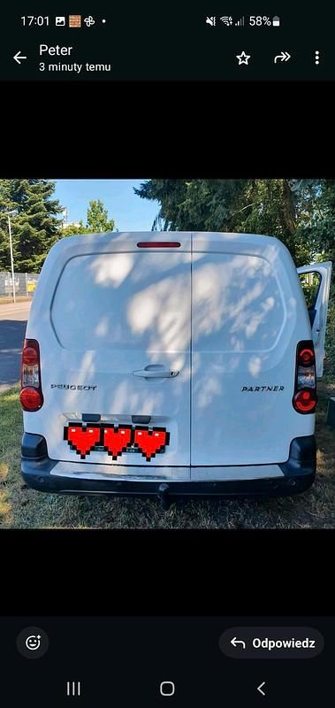 Gebraucht Peugeot Partner 99 PS (72 kW) 2017 Weiß Van / Kleinbus