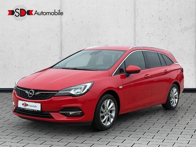 Pull me over red Gebraucht 2021 Opel Astra Elegance Kombi | 11.350 € (Teuer) - Bild 1/4
