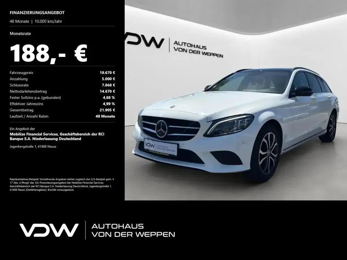 Gebraucht Mercedes C200 Avantgarde 184 PS (135 kW) 2019 Kombi