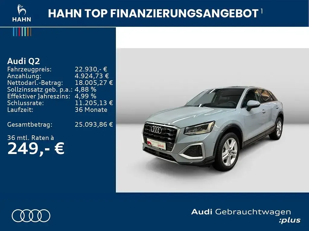 Second-hand Audi Q2 Advanced Plus 110 CP (80 kW) 2023 Gri SUV