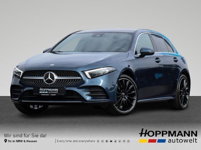 Blau Gebraucht 2022 Mercedes A250 AMG line Limousine | 31.990 € (Etwas zu teuer) - Bild 1/4