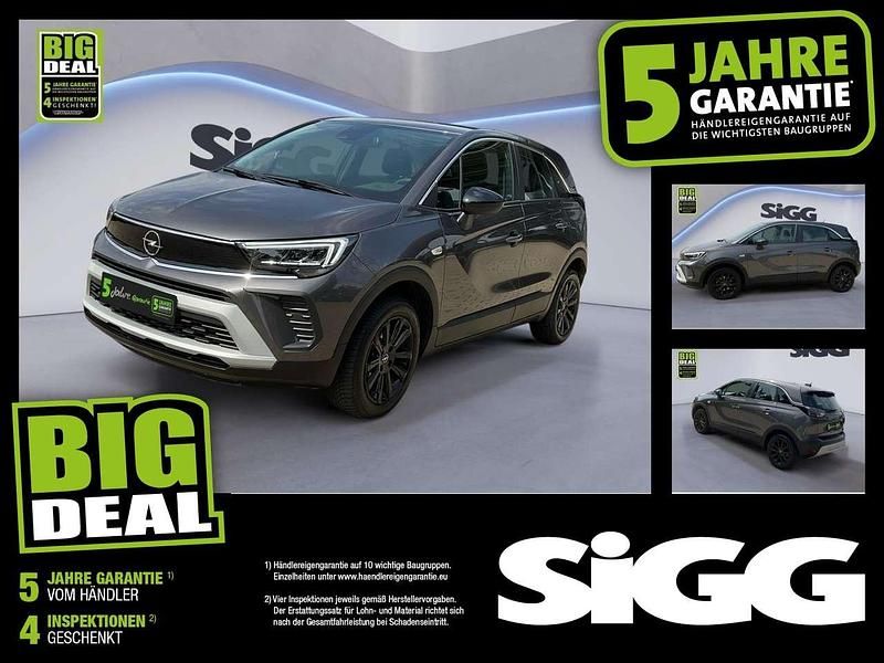 Mondstein grau/e:vulkan grau Gebraucht 2022 Opel Crossland Elegance SUV | 16.980 € (Fairer Preis) - Bild 1/4