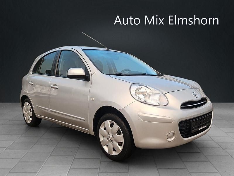 Silber Gebraucht 2011 Nissan Micra Acenta Kleinwagen | 8.400 € - Bild 1/4