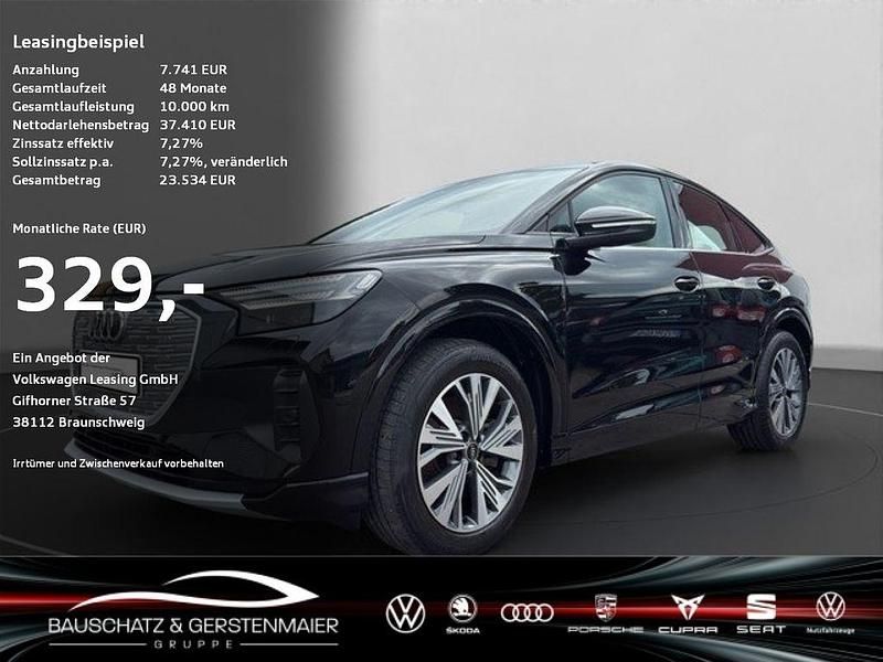 Schwarz Gebraucht 2022 Audi Q4 Sportback e-tron Advanced SUV | 37.410 € (Fairer Preis) - Bild 1/4