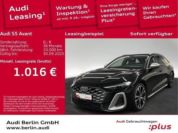 Schwarz (mythosschwarz metallic) Gebraucht 2025 Audi S5 Ambiente Kombi | 73.201 € (Superpreis) - Bild 1/3