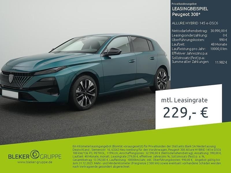 Blau Neu 2025 Peugeot 308 Allure Limousine | 30.890 € - Bild 1/3