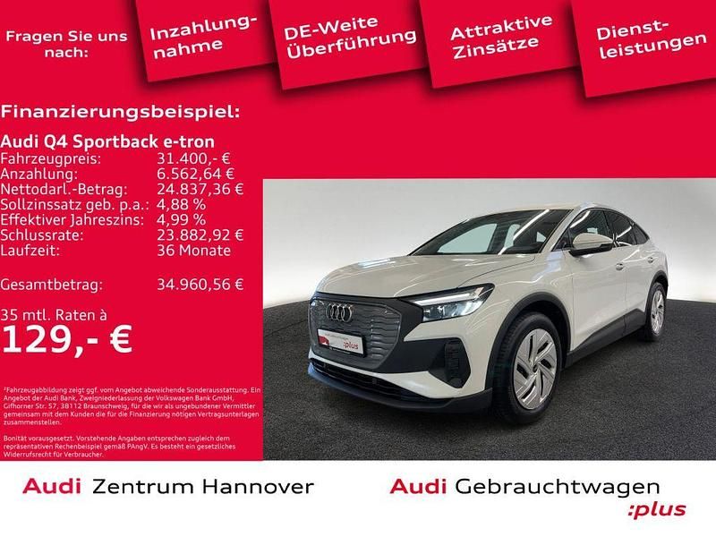 2y gletscherweiß metallic (metallic) Gebraucht 2022 Audi e-tron Sportback SUV | 31.400 € (Superpreis) - Bild 1/4