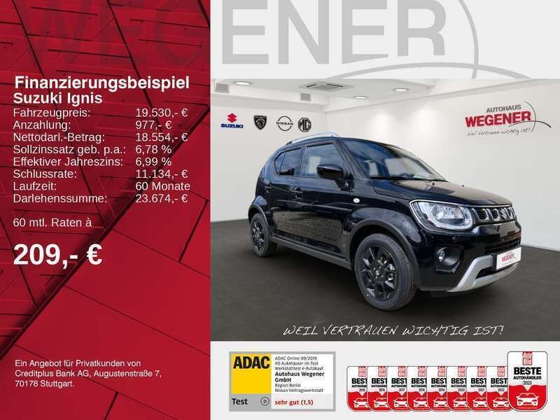 Gebraucht Suzuki Ignis Comfort 83 PS (61 kW) 2023 Super black pearl Kleinwagen