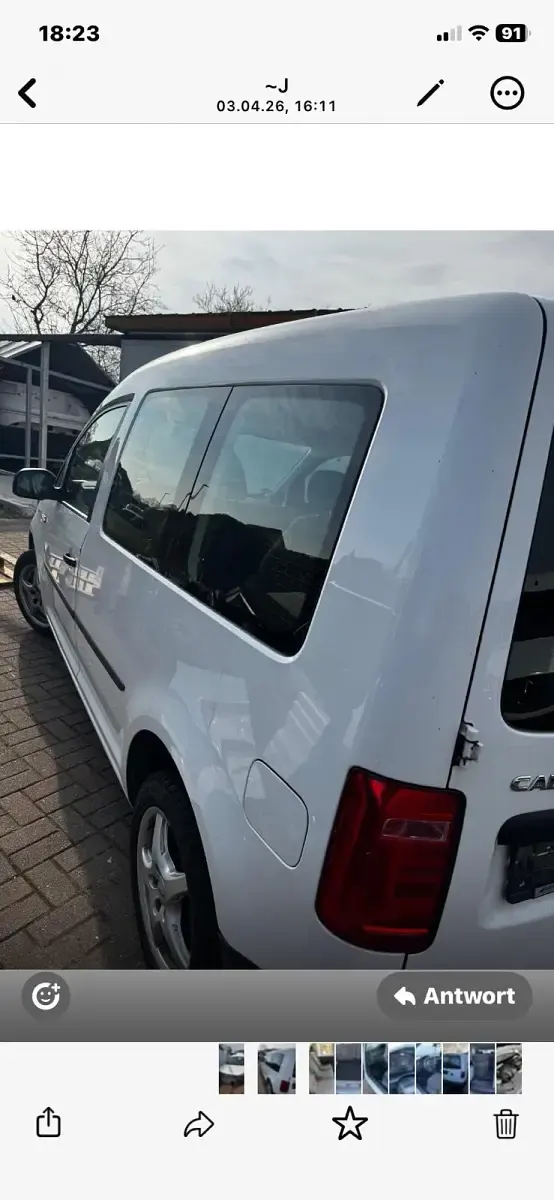 Brugt VW Caddy 102 HK (75 kW) 2019 Hvid MPV