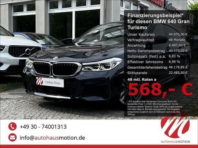 Carbonschwarz metallic Gebraucht 2020 BMW 640 M Sport Coupé | 44.970 € - Bild 1/4