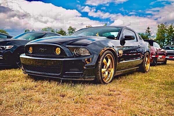 Gebraucht Ford Mustang GT 417 PS (306 kW) 2014 Schwarz Coupé