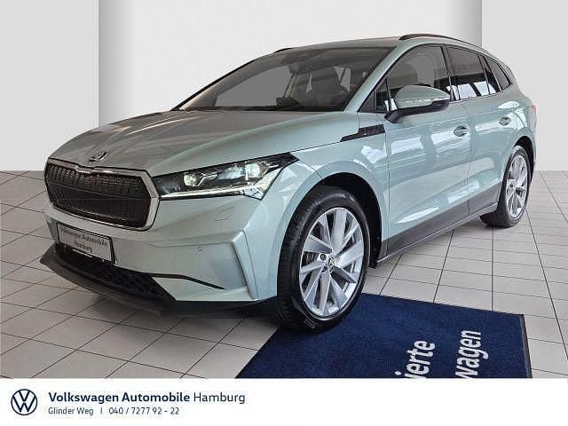 Arcticsilber metallic Gebraucht 2021 Skoda Enyaq iV Lodge SUV | 26.990 € (Fairer Preis) - Bild 1/4