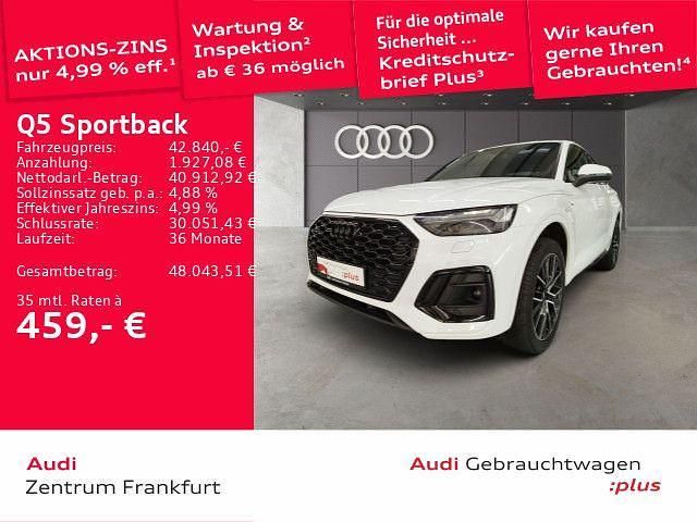 Weiß Gebraucht 2022 Audi Q5 Sportback S-Line SUV | 42.840 € (Fairer Preis) - Bild 1/3