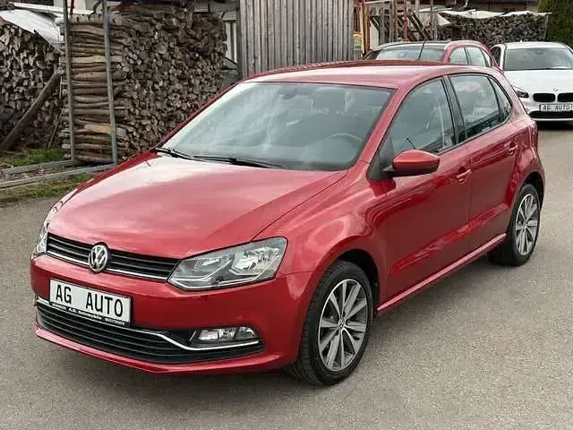 Gebraucht VW Polo Highline 90 PS (66 kW) 2015 Sunset red metallic Kleinwagen