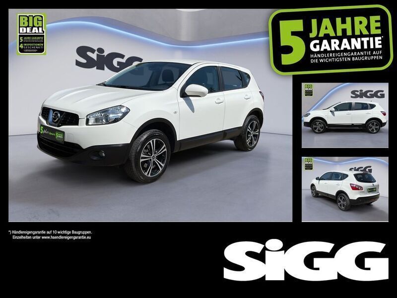 Jade weiß Gebraucht 2014 Nissan Qashqai Acenta SUV | 9.980 € (Fairer Preis) - Bild 1/4