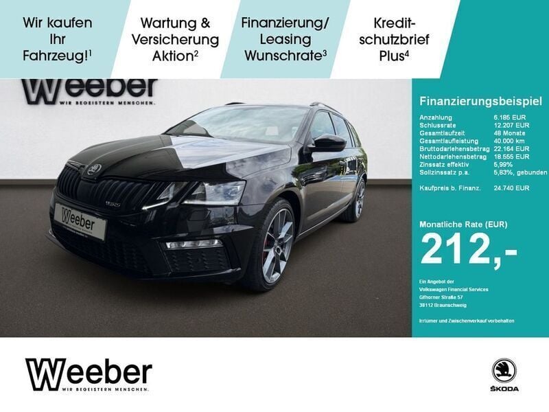 Schwarzmagic perleffekt (metallic) Gebraucht 2020 Skoda Octavia RS Kombi | 24.740 € (Superpreis) - Bild 1/4