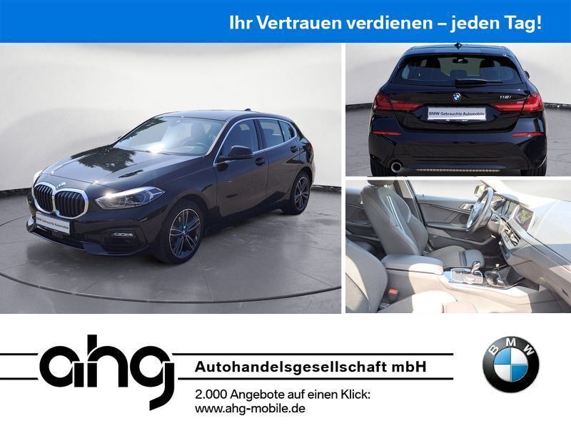 Schwarz Gebraucht 2020 BMW 118 Sport Line Kleinwagen | 22.630 € (Fairer Preis) - Bild 1/4