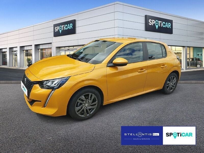 Gelb Gebraucht 2021 Peugeot 208 Active Kleinwagen | 12.990 € (Guter Preis) - Bild 1/4