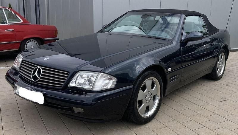 Schwarz Gebraucht 2000 Mercedes SL320 Cabrio | 24.500 € (Superpreis) - Bild 1/4