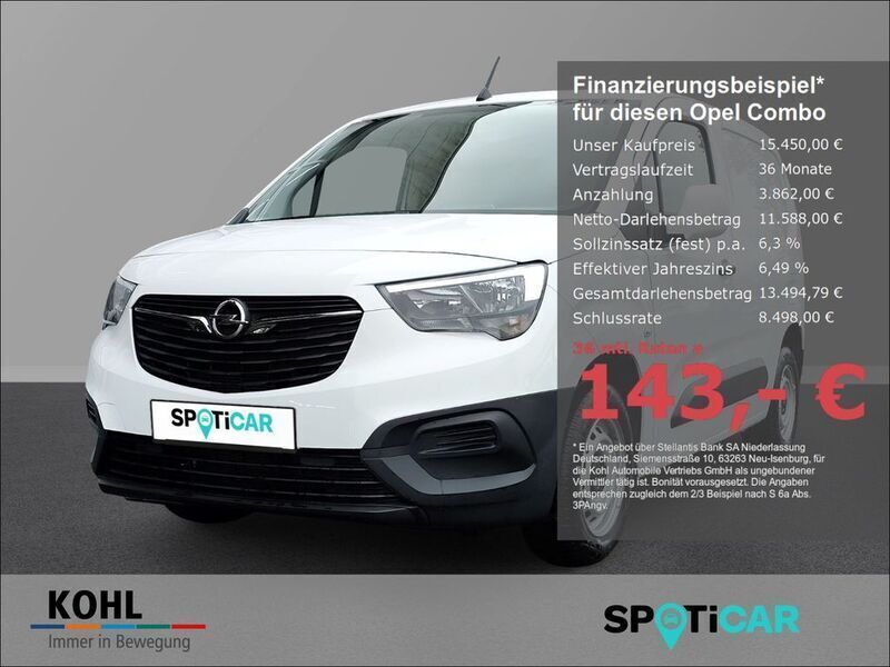 Weiß Gebraucht 2020 Opel Combo Edition Van / Kleinbus | 15.850 € (Fairer Preis) - Bild 1/4