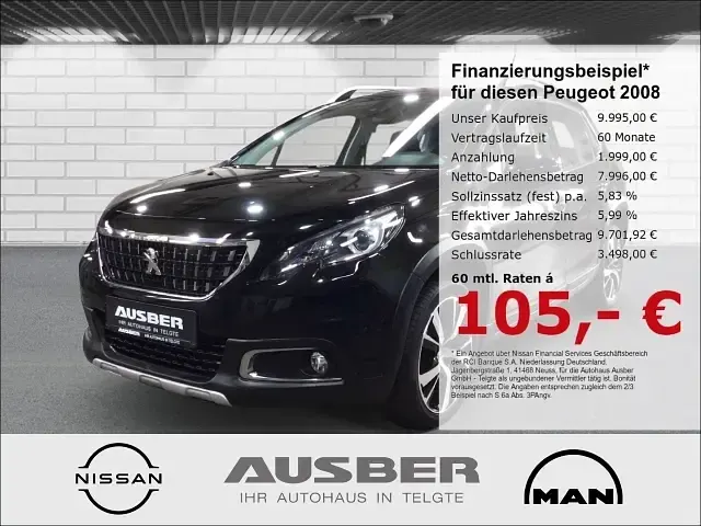 Gebraucht Peugeot 2008 Allure 110 PS (80 kW) 2017 SUV