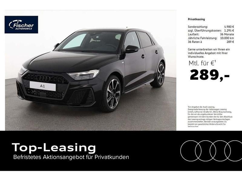 Schwarz Gebraucht 2025 Audi A1 Sportback S-Line Kleinwagen | 32.980 € - Bild 1/4