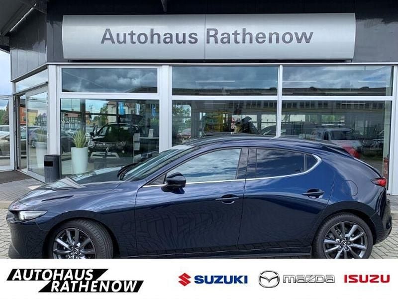 Blau Gebraucht 2021 Mazda 3 Selection Limousine | 21.590 € (Fairer Preis) - Bild 1/4