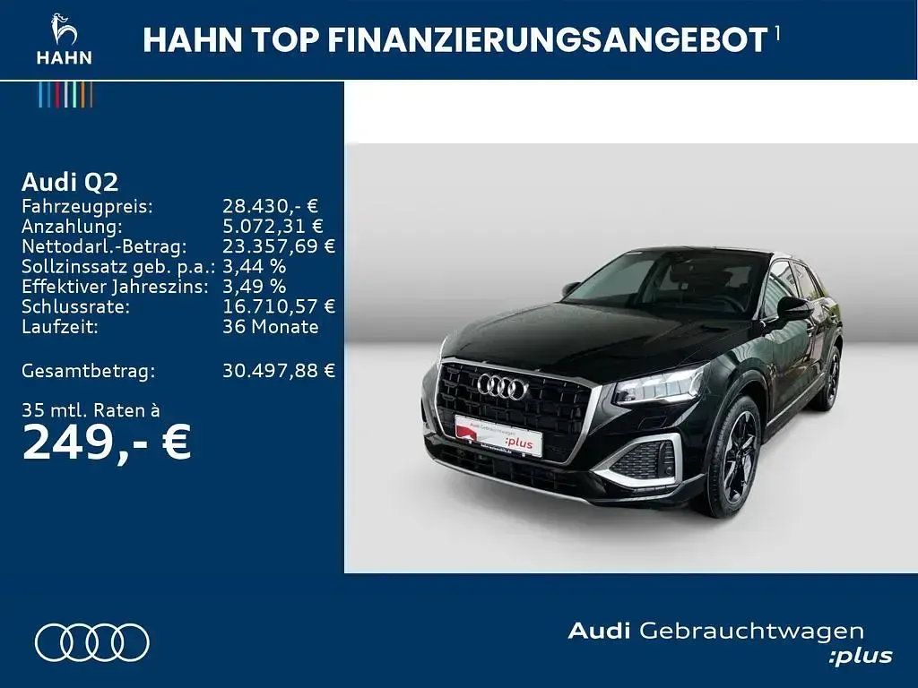 Gebraucht Audi Q2 Advanced Plus 116 PS (85 kW) 2025 Mythosschwarz metallic SUV