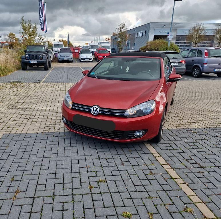 Rot Gebraucht 2011 VW Golf Cabriolet Cabrio | 6.400 € (Guter Preis) - Bild 1/4