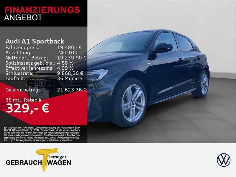Gebraucht Audi A1 Sportback S-Line 110 PS (80 kW) 2021 Schwarz Kleinwagen
