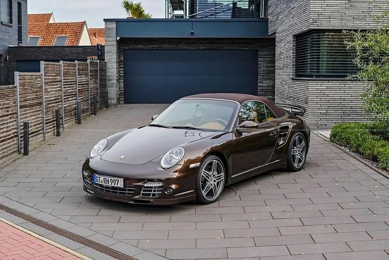 Gebraucht Porsche 997 Turbo 480 PS (353 kW) 2008 Braun Cabrio