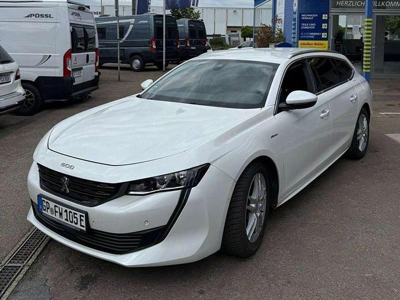 Lack weiss perlglänzend Gebraucht 2021 Peugeot 508 Allure Kombi | 27.200 € (Teuer) - Bild 1/4